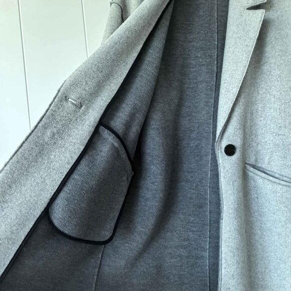 ZARA TRF Collection Light Grey Coat - Picture 2 of 7